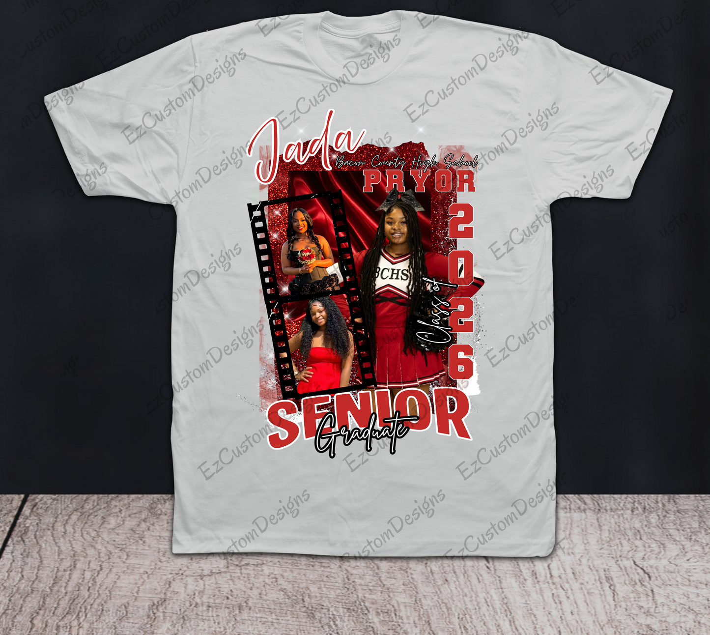 Center Print Class of 2026 Graduation Shirts